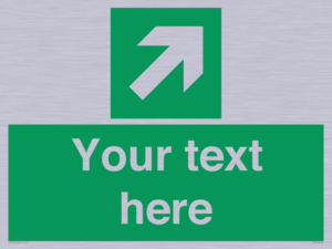 Custom Arrow Top Right Sign